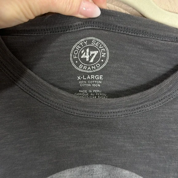 47 BRAND Men’s Pittsburg Steelers T-Shirt, Size XL, EUC - Picture 3 of 5